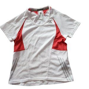 KIds Adidas Red White Athletic T- Shirt Size XS